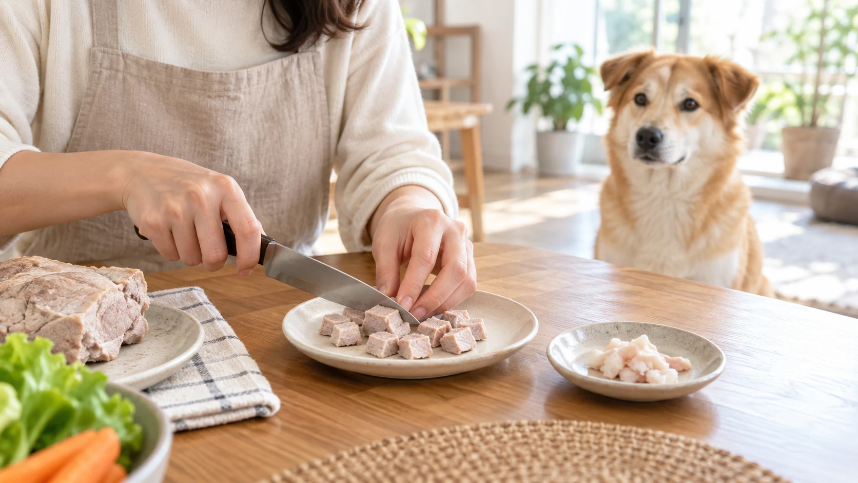 강아지 돼지고기 먹어도 될까? 익힌 살코기와 삼겹살·양념 주의